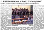 2. Südhöhenkonzert in St. Christophorus